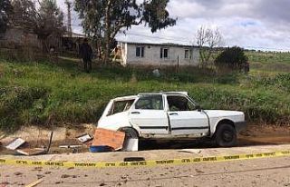 Manisa’da otomobil yakıt tankeriyle çarpıştı:...