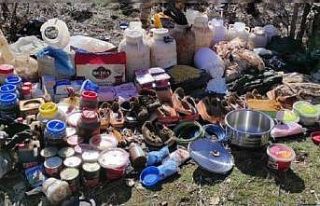 Mardin’de terör örgütüne ait sığınak ve depolar...