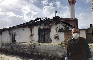 Minare ustasının feci şekilde öldüğü yangını...