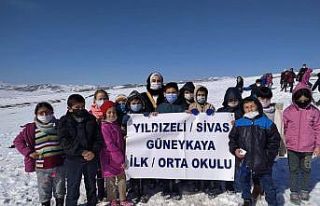 Minik çocuklar hayvanları unutmadı