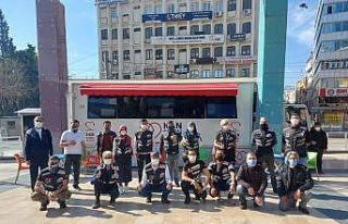 Motosiklet camiasından Kızılay’a kan bağışı