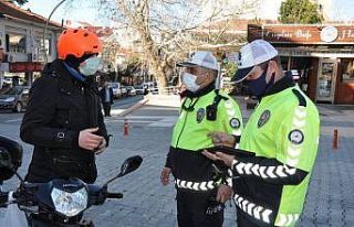 Motosiklet sürücülerine sıkı denetim