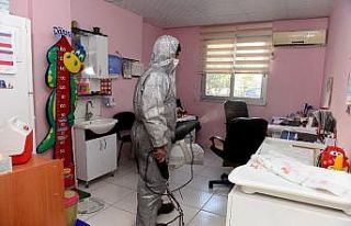 Muratpaşa’da dezenfekte çalışmaları sürüyor