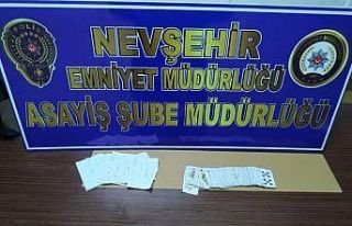 Nevşehir’de kumar oynanan dernek basıldı