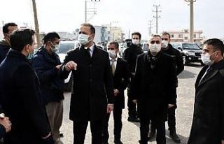 Nusaybin Kaymakamı Yalçın esnafla bir araya geldi