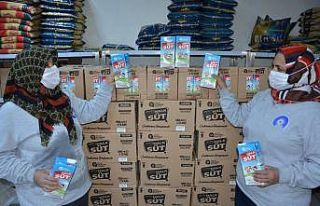 Ocak ayında 545 haneye 4 bin 360 litre süt ulaştırıldı