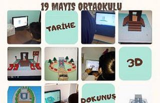Öğrencilerden “Tarihe 3D dokunuş” projesi