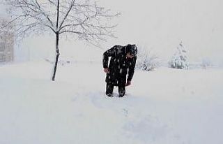 OMÜ’de kar kalınlığı 50 santimi geçti