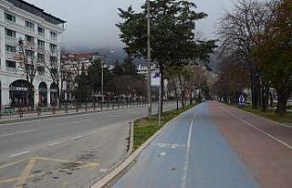 Ordu sokaklarında kısıtlama sessizliği