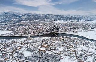 Osmancık’tan kartpostallık kar manzaraları