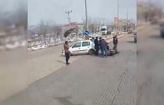 Otomobil ile motosiklet çarpıştı: 1 yaralı