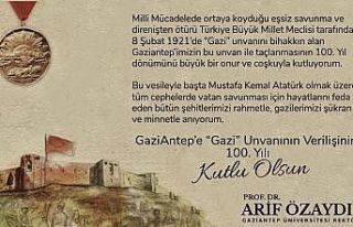 Özaydın, Gazilik unvanı verilişinin 100’üncü...