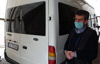 (Özel) Çığda kaybettiği oğluna aldığı minibüsü...