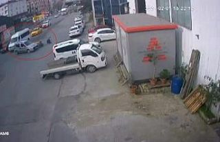 (Özel) Kazaya neden olan hatalı dönüş kamerada