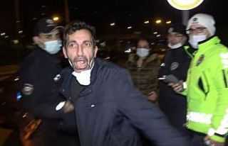 (Özel) Kısıtlamada alkollü sürücünün tavırları...