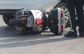 (Özel) Sarıyer’de feci kaza: Motosikletli otomobilin...