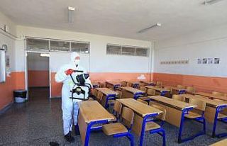 Pamukkale Belediyesi tüm okulları dezenfekte etti