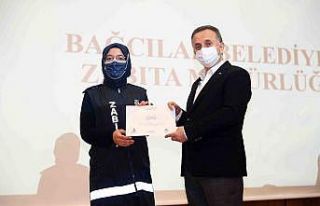 Pandemi savaşçılarına teşekkür plaketi