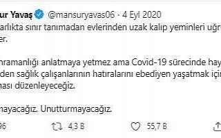 Pandemide yaşamını yitiren sağlık çalışanları...