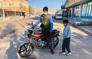 Polisin dikkati ile motosiklet hırsızı yakalandı