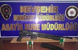 Ruhsatsız tüfekle havaya ateş eden şahıs yakalandı