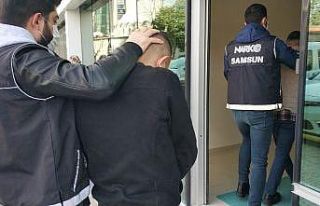 Samsun’da uyuşturucu ticaretinden 4 kişi tutuklandı