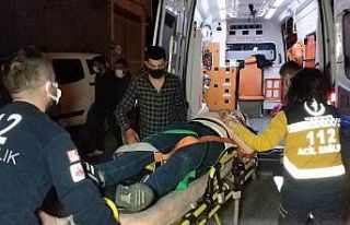 Samsun’da yoldan çıkan araç kaldırıma çıktı:...