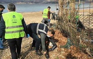 Sapanca Gölü çevresi temizlendi
