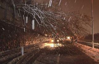 Sarıyer’de aşırı kar yağışı nedeniyle savrulan...