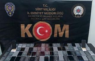 Siirt’te gümrük kaçağı 80 adet cep telefonu...