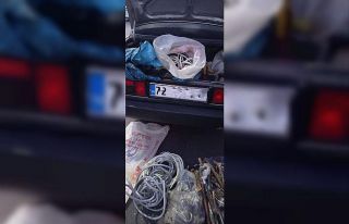 Siirt’te inşaat malzemesi çalan hırsızlar yakalandı