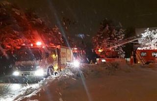 Silivri’deki iki katlı villada yangın