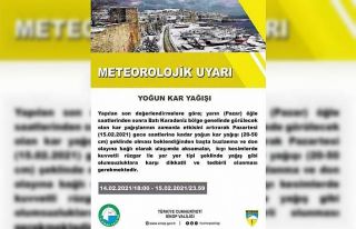 Sinop Valiliği uyardı: Kar yarım metreyi bulabilir