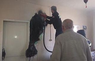 Sobadan kaynaklı yangın paniğe sebep oldu