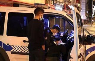 Sokağa çıkma kısıtlamasına uymayan 222 kişiye...