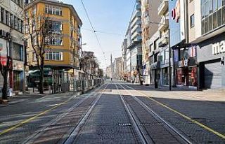 Sokağa çıkma kısıtlamasında Eskişehir’e sessizlik...