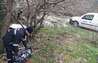 Sokak hayvanları için mama bırakıldı