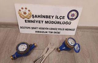 Su sayacı hırsızına suçüstü