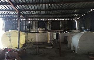 Sultangazi’de polisten sahte alkol imalathanesine...