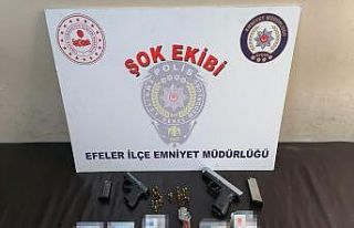 Şüphe üzerine durdurulan araçtan cephanelik çıktı