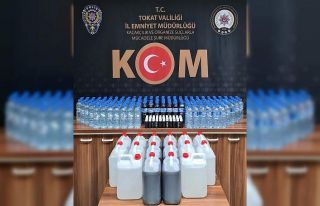 Tokat’ta sahte içki operasyonu