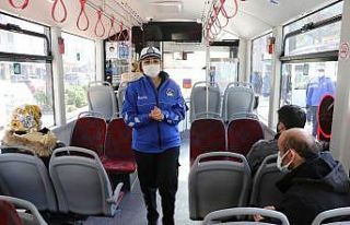 Toplu taşıma araçlarında koronavirüs denetimi