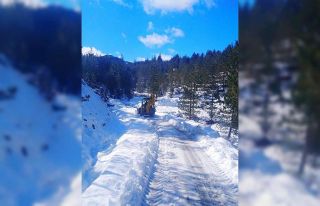 Toroslar’da kardan kapanan yayla yolları ulaşıma...