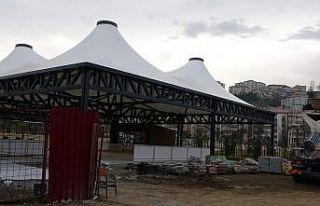 Trabzon Millet bahçesi son şeklini almaya başladı