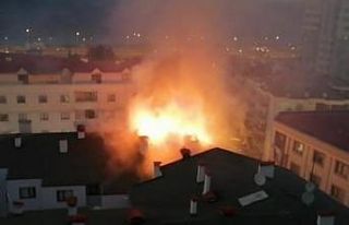 Trabzon’da çatı yangını korkuttu