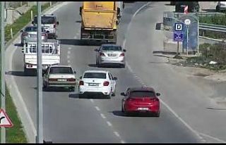 Trafikte makas atan sürücü KGYS’ye yakalandı