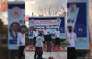 Trap atışları gençler kategorisinde şampiyon...