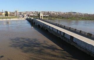 Tunca Nehri yeniden ‘sarı alarm’ seviyesine ulaştı