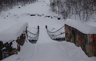 Tunceli’de evlerin bile kara gömüldüğü ilçede...