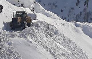 Tunceli’de köy yollarında karla mücadele devam...